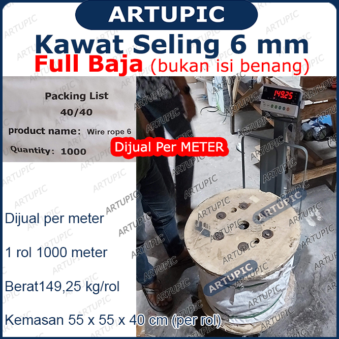 Kawat seling selling baja